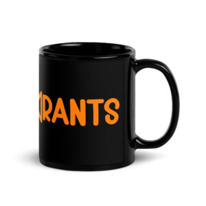 Fladge Rants Black Glossy Mug