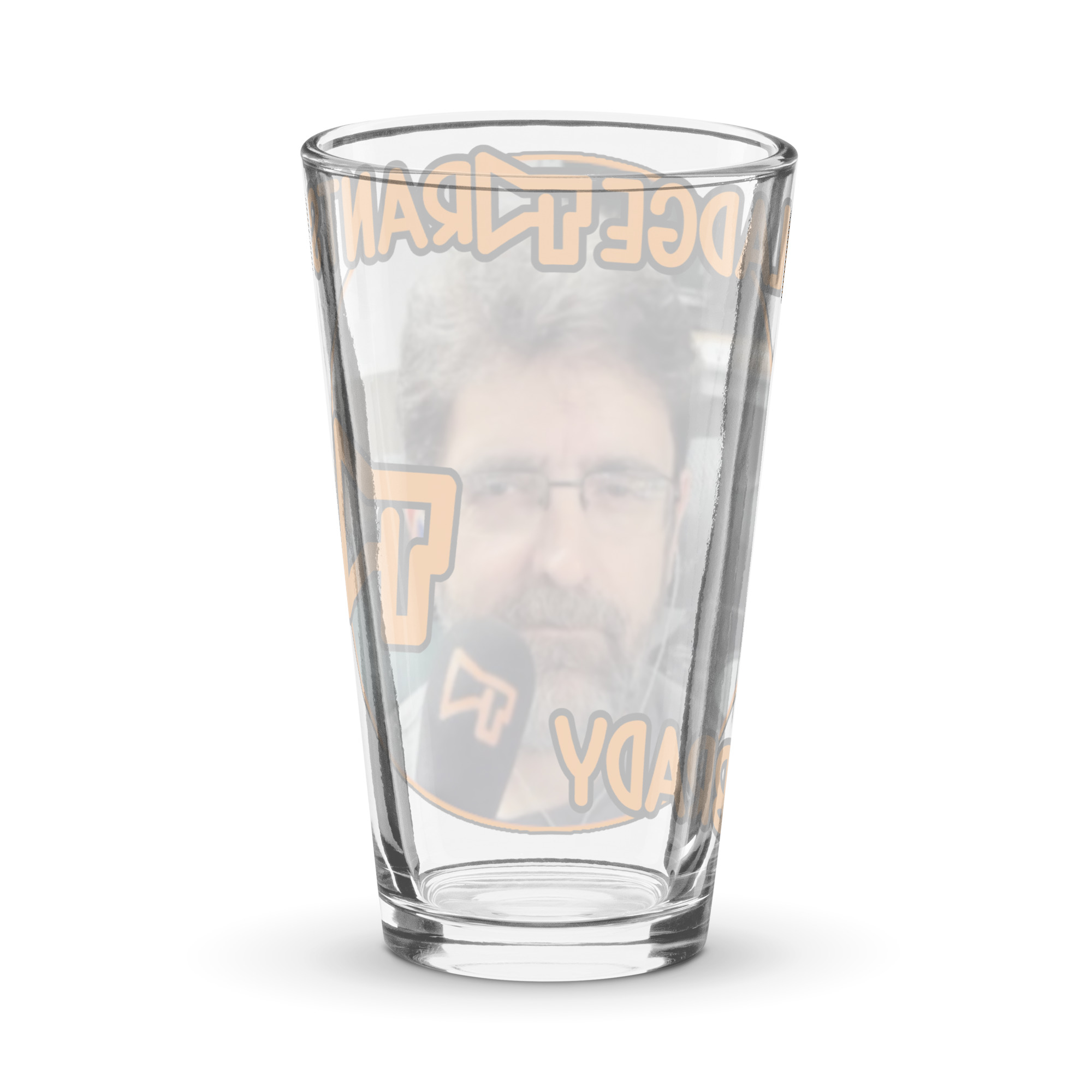(Collect All 4!) #4 Fladge Rants Brady Shaker Pint Glass #4 - Image 2