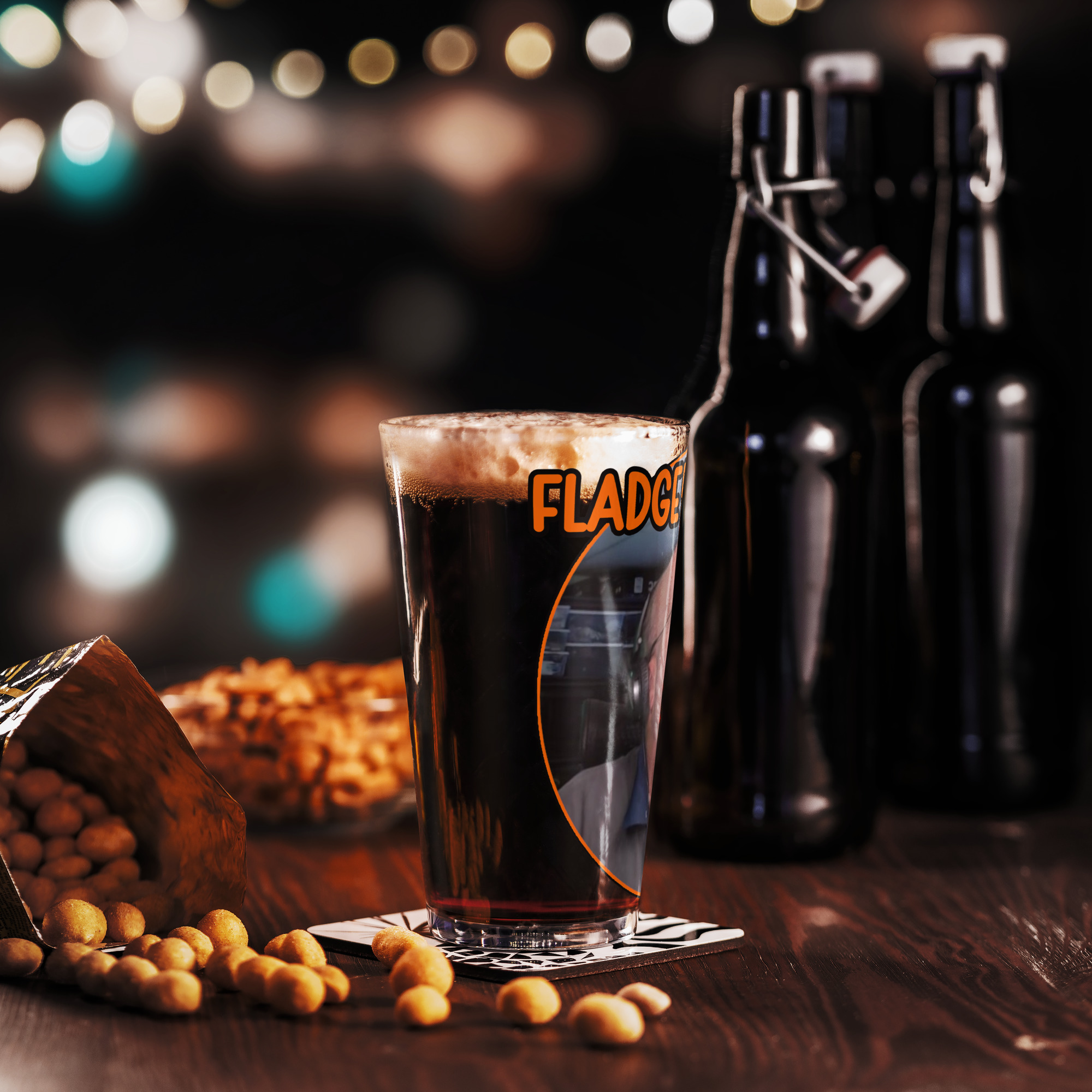 (Collect All 4!) #1 Fladge Rants Shaker Pint Glass #1 - Image 2