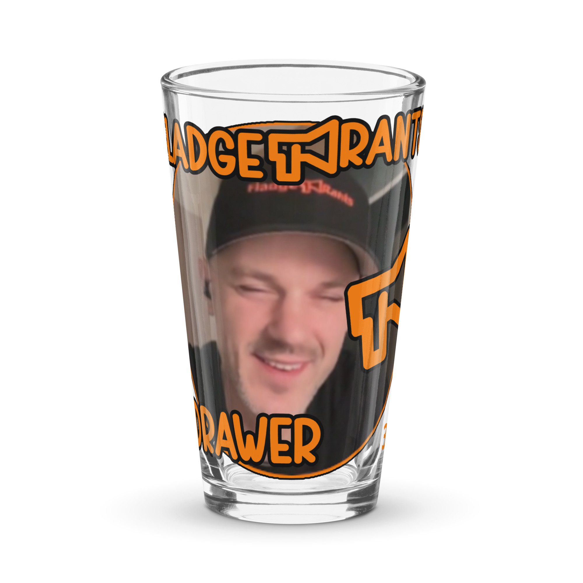 (Collect All 4!) #3 Fladge Rants Drawer Shaker Pint Glass #3 - Image 5