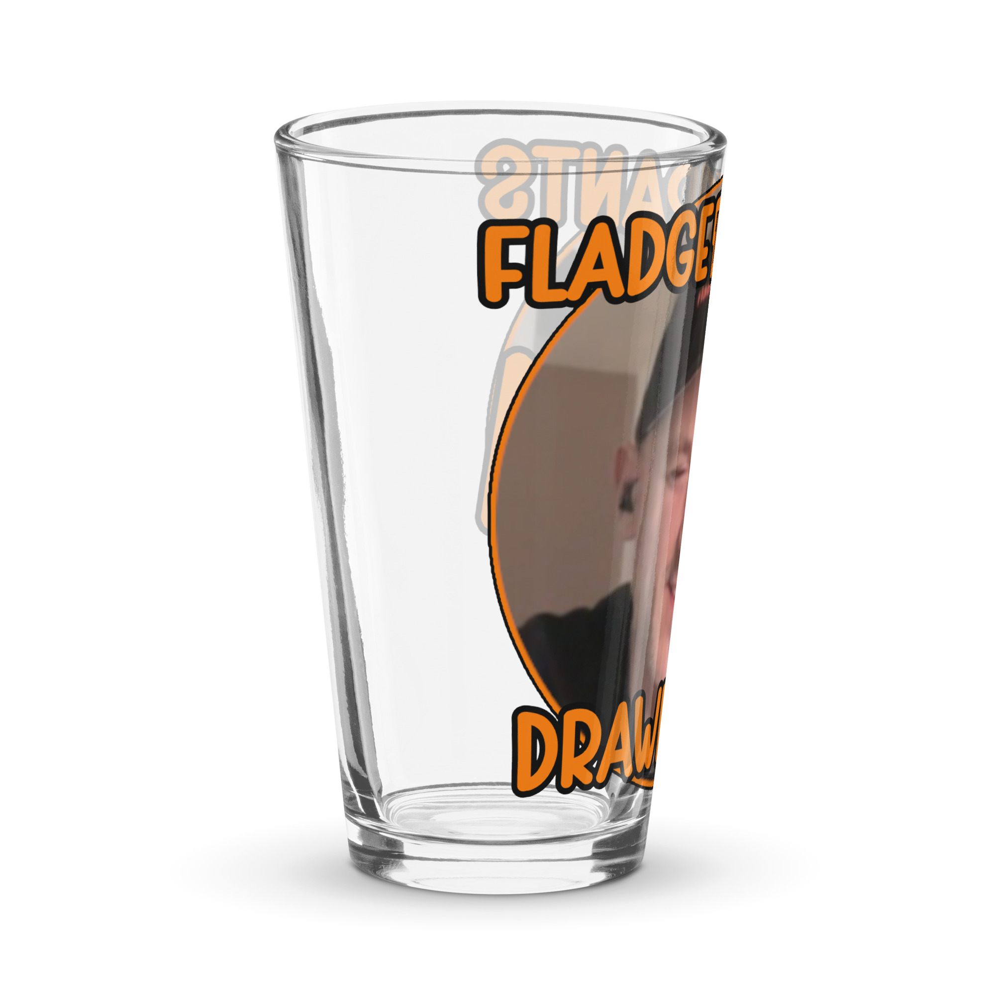 (Collect All 4!) #3 Fladge Rants Drawer Shaker Pint Glass #3 - Image 3