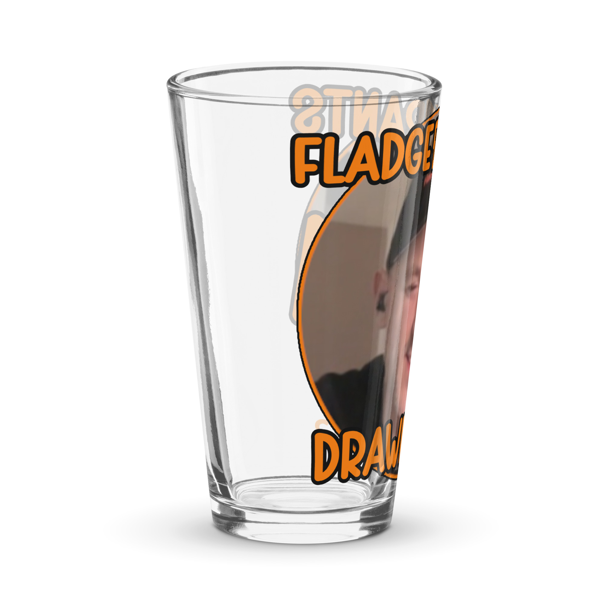 (Collect All 4!) #3 Fladge Rants Drawer Shaker Pint Glass #3 - Image 7