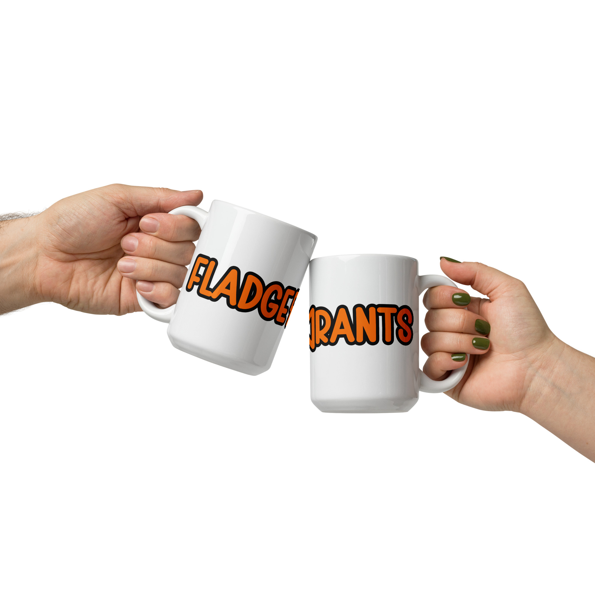 Fladge Rants Glossy Mug White - Image 2