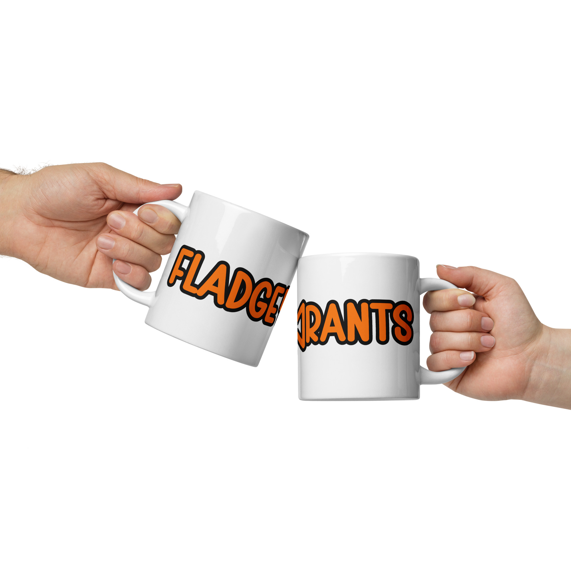 Fladge Rants Glossy Mug White - Image 3